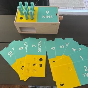 Counting Game - Teal and Yellow